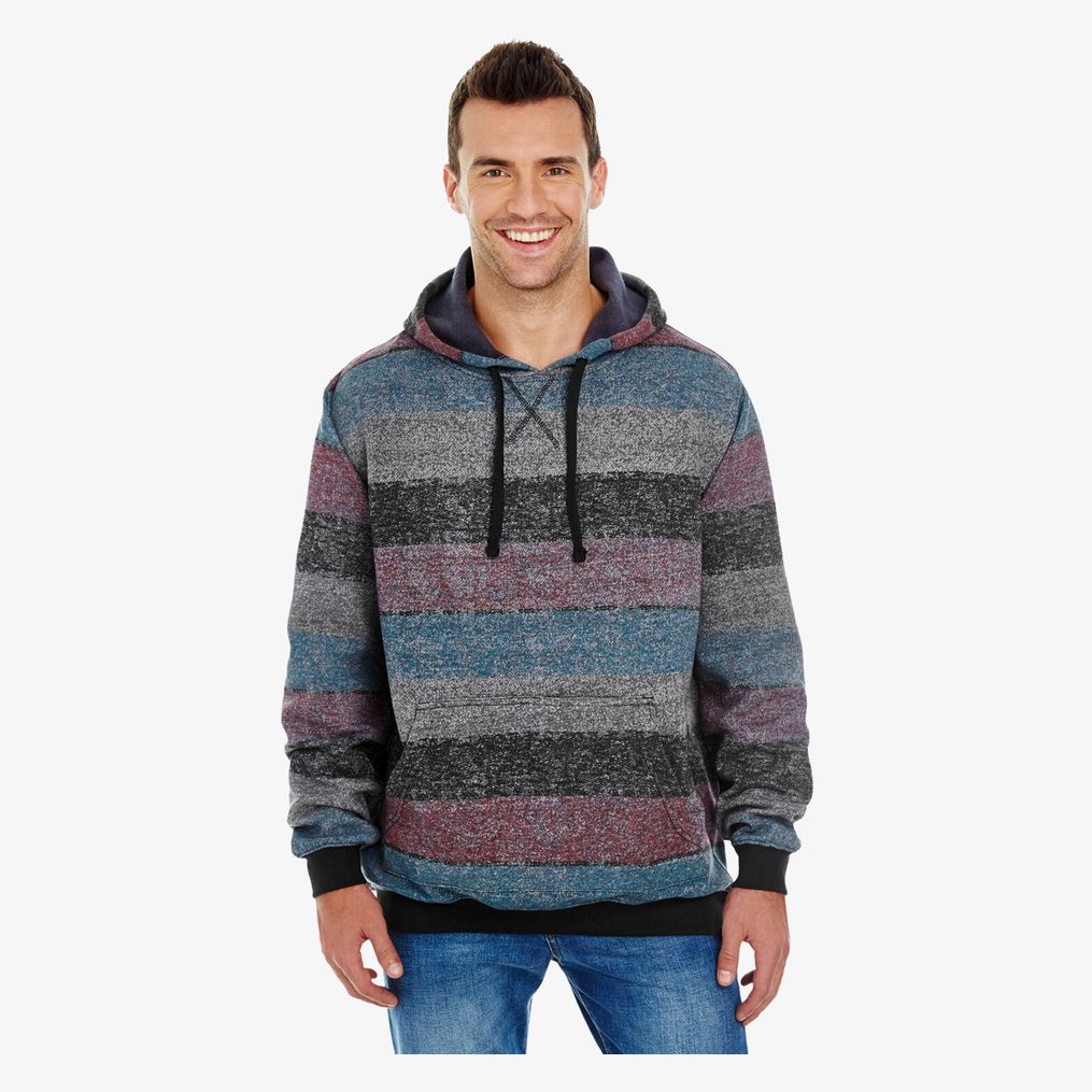 Printed Striped Marl Pullover Burnside