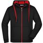 James&Nicholson Men's Doubleface Jacket black/red
