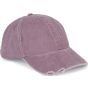 K-up Casquette vintage effet déchiré - 6 panneaux washed_dusky_orchid