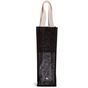 Kimood Sac porte bouteille en jute black/silver