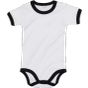 Babybugz Baby ringer bodysuit white/black