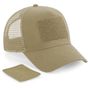 Beechfield Casquette filet réglable avec patch desert_sand