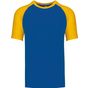 kariban Baseball - T-shirt bicolore manches courtes royal_blue/yellow