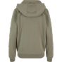 Build Your Brand Ladies Fluffy Zip Hoody Pale olive