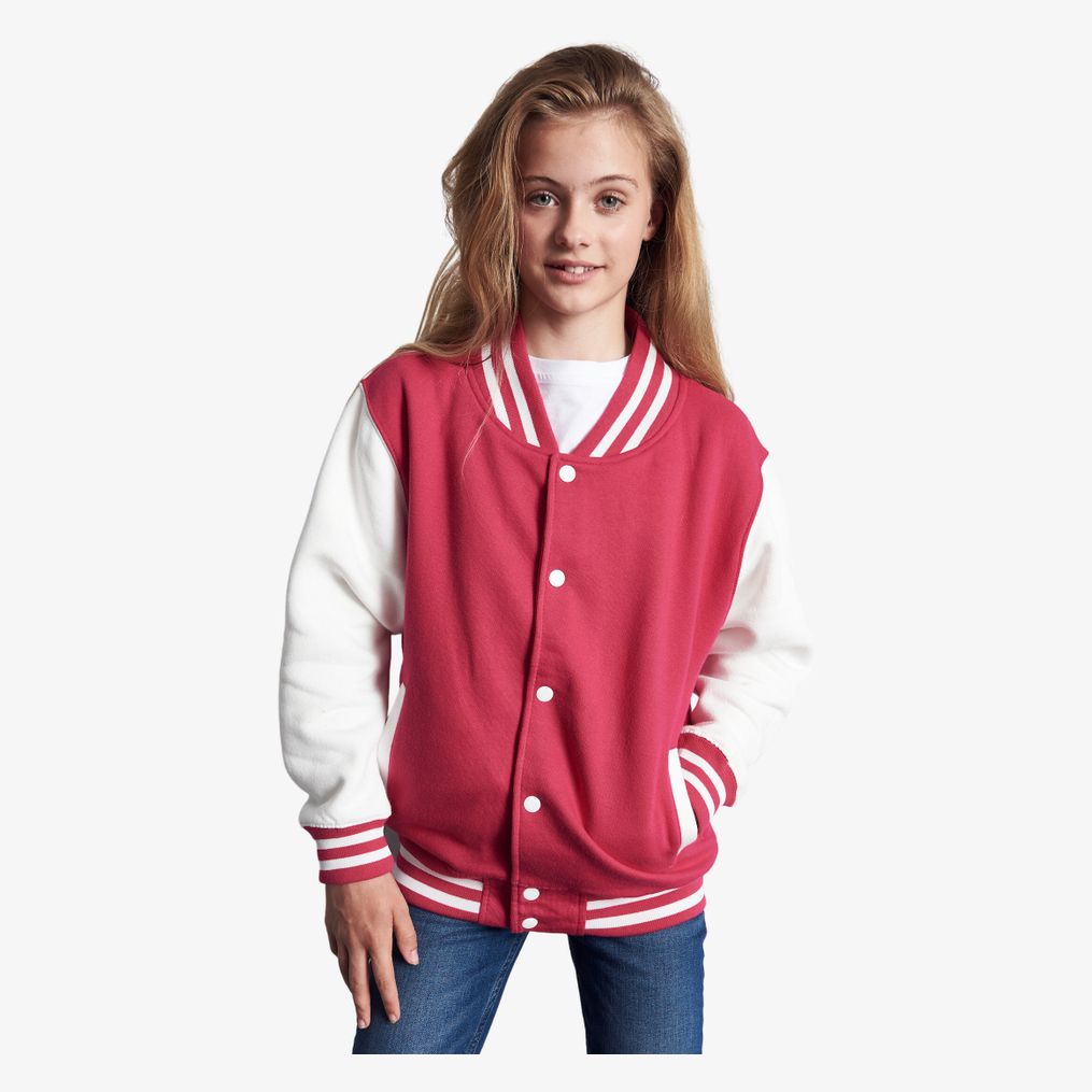 Kid's Varsity Jacket AWDis Just Hoods