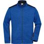 James&Nicholson Men´s Knitted Workwear Fleece Jacket -STRONG- royal_melange/navy