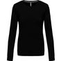 Kariban T-shirt col rond manches longues femme black