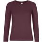 B&C Collection #E190 LSL /Women burgundy