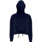 TriDri Tridri® sweat à capuche oversize court femme navy