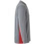 Velilla Polo bicolore manches longues grey/red