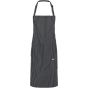 karlowsky Bib Apron Carlo Pinstripe Black