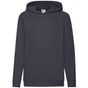 fruit of the loom Lightweight Hooded Sweat Kids bleu_fonce