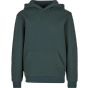 Build Your Brand Kids Fluffy Hoody Bottle green