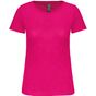 kariban T-shirt Bio150IC col rond femme fuchsia