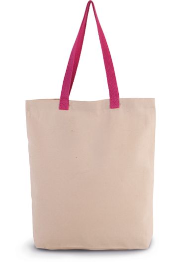 Image produit Sac shopping à soufflet avec poignées contrastées