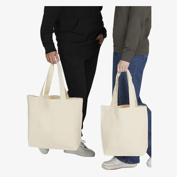 Canvas Wide Shopper LH SG Accessories - Bags