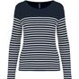 Striped navy/white