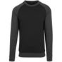 Build Your Brand Raglan Crewneck black/charcoal