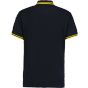 Kustom Kit Tipped Collar Polo Navy / Yellow