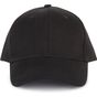 K-up Casquette 6 panneaux en coton bio black