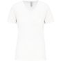 Kariban T-shirt BIO150IC col V femme white
