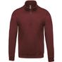 Kariban Sweat-shirt col zippé  wine