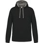 Kariban Sweat à capuche bicolore black/fine_grey