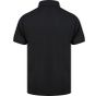 Henbury Recycled polyester polo shirt black