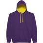 AWDis Just Hoods Varsity Hoodie purple/sun_yellow