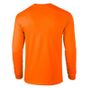 Gildan Adult T-Shirt Ultra-cotton Long Sleeve safety_orange