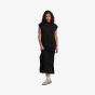 Build Your Brand Ladies Sorona® Long Extended Shoulder Dress