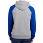 Jerzees Nublend® colour-block raglan hooded sweatshirt oxford/royal