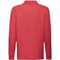 fruit of the loom Long Sleeve 65/35 Polo Kids rouge