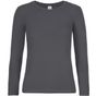 B&C Collection #E190 LSL /Women gris foncé