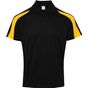 awdis just cool Contrast cool polo - jet_black/gold - S