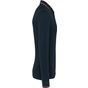 Kariban Polo maille piquée manches longues homme navy/red/white