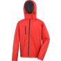 Result Mens recycled hooded softshell red/black