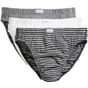 fruit of the loom Classic Slip 3er Pack gris_chine/blanc/noir_raye