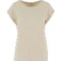New Morning Studios Ladies regular extended shoulder tee sand