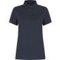 Henbury Ladies' recycled polyester polo shirt navy