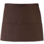 Premier Tablier de taille avec 3 poches Colours Collection brown