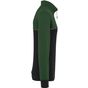 WK Designed To Work Sweat-shirt écoresponsable col zippé unisexe black/forest_green