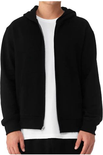Image produit Unisex 10 oz full zip hoodie