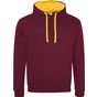 AWDis Just Hoods Varsity Hoodie burgundy/gold