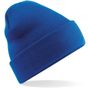 Beechfield Bonnet Original à revers royal clair