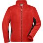 James&Nicholson Men´s Workwear Fleece Jacket -STRONG- red/black