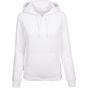 Build Your Brand Ladies Organic Hoody white