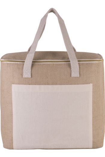 Sac isotherme en jute - grand modèle - Natural