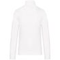 kariban Sweat-shirt col zippé white