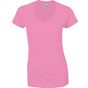 Gildan Women's V-Neck T-Shirt azalea